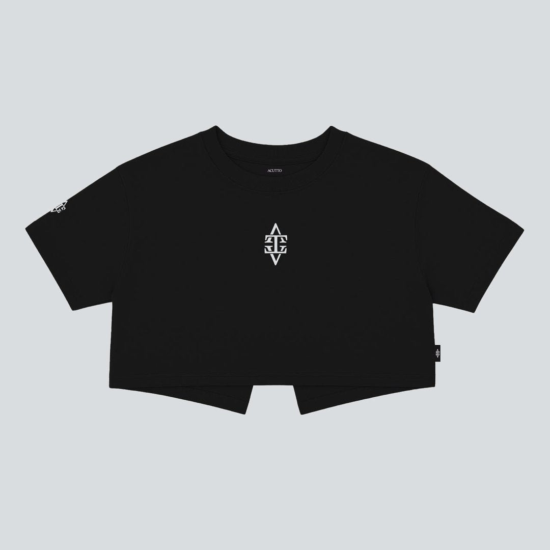 Crop Top Aurora Negro I´inizio