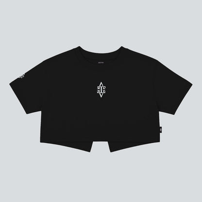 Crop Top Aurora Negro I´inizio