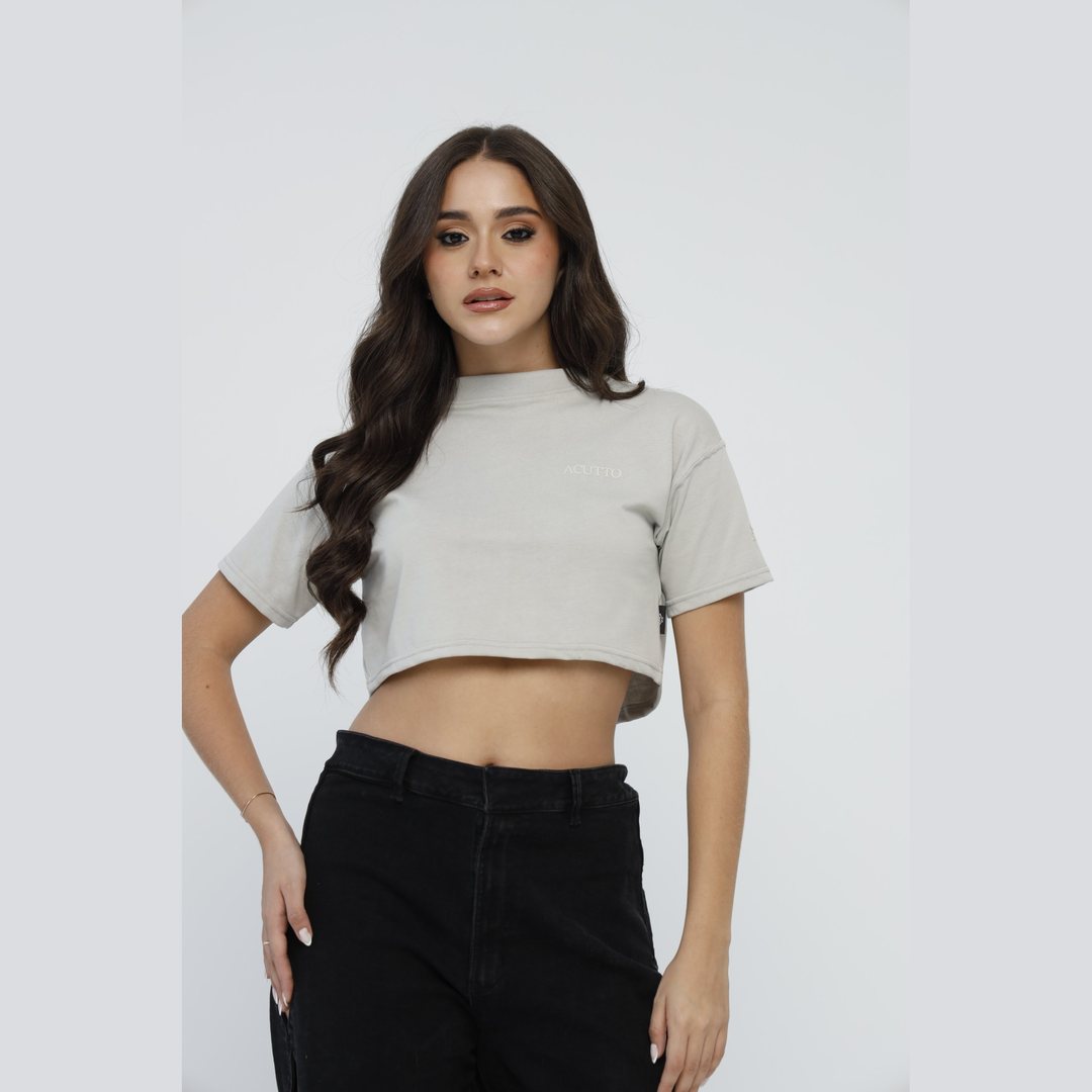 Crop Top Vera Gris Lusso Discreto