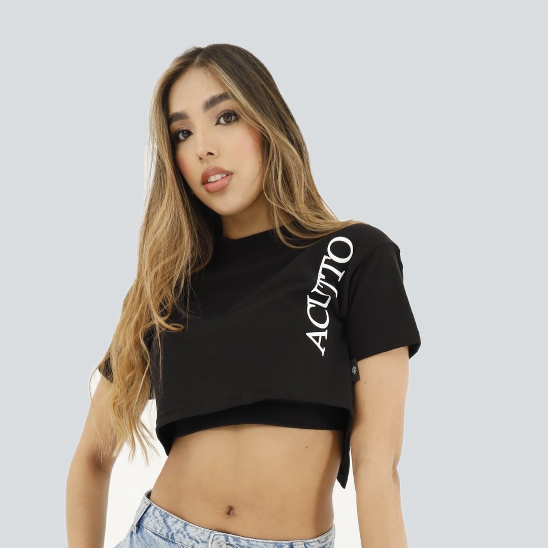 Crop Top Freda Negro I´inizio