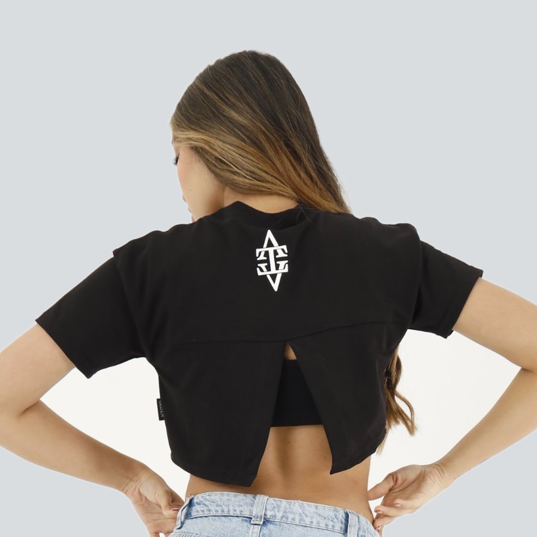 Crop Top Freda Negro I´inizio