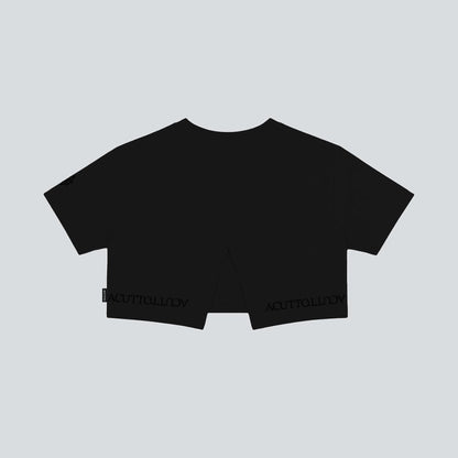 Crop Top Assenza Negro Lusso Discreto
