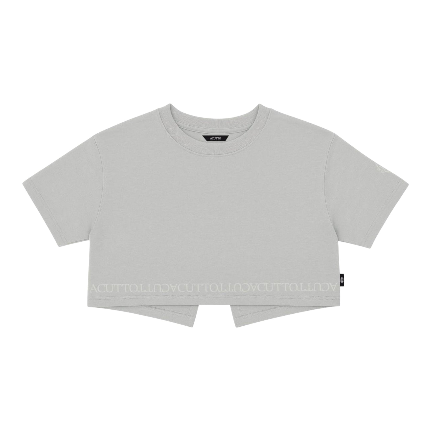 Crop Top Nebbia Gris Lusso Discreto