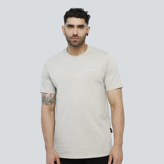 Camiseta Silenzio Uomo Gris Lusso Discreto