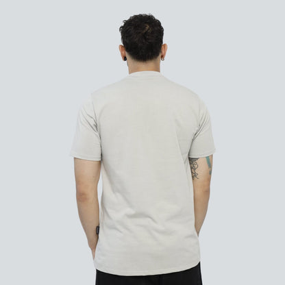 Camiseta Silenzio Uomo Gris Lusso Discreto